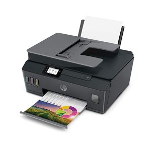 HP Smart Tank 530 Dual Band WiFi Colour Printer with ADF, Scanner and Copier for Home/Office, High Capacity Tank (18000 Black and 8000 Colour) with Automatic Ink Sensor, 35 Sheet ADF